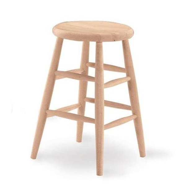 International Concepts International Concepts 1S-824 24 in. H Scooped Seat Stool 1S-824